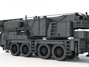 Liebherr LTM 1080 Cranes 3D Model