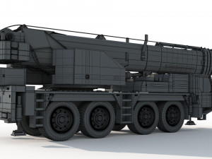 Liebherr LTM 1080 Cranes 3D Model