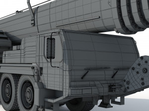 Liebherr LTM 1080 Cranes 3D Model