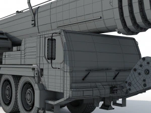 Liebherr LTM 1080 Cranes 3D Model