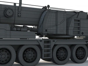 Liebherr LTM 1080 Cranes 3D Model