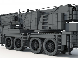 Liebherr LTM 1080 Cranes 3D Model