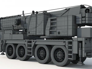 Liebherr LTM 1080 Cranes 3D Model