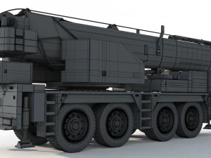 Liebherr LTM 1080 Cranes 3D Model