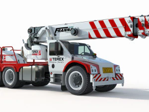 Franna 40t Crane 3D Model