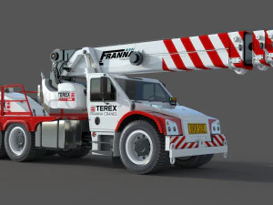 Franna 40t Crane 3D Model
