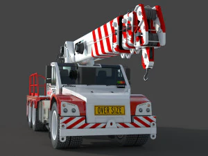 Franna 40t Crane 3D Model