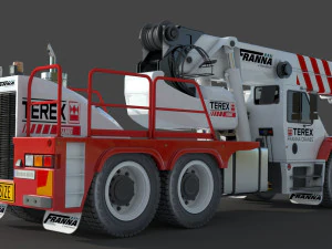 Franna 40t Crane 3D Model