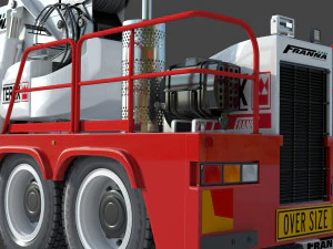 Franna 40t Crane 3D Model