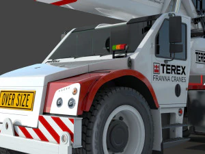 Franna 40t Crane 3D Model