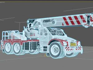 Franna 40t Crane 3D Model