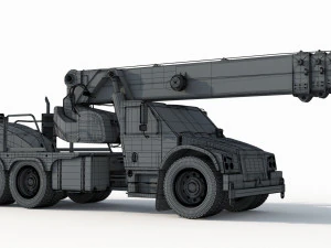 Franna 40t Crane 3D Model