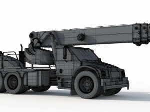 Franna 40t Crane 3D Model