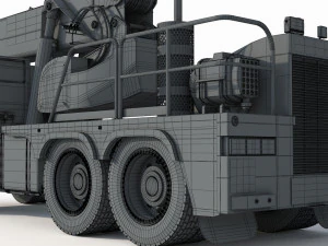 Franna 40t Crane 3D Model