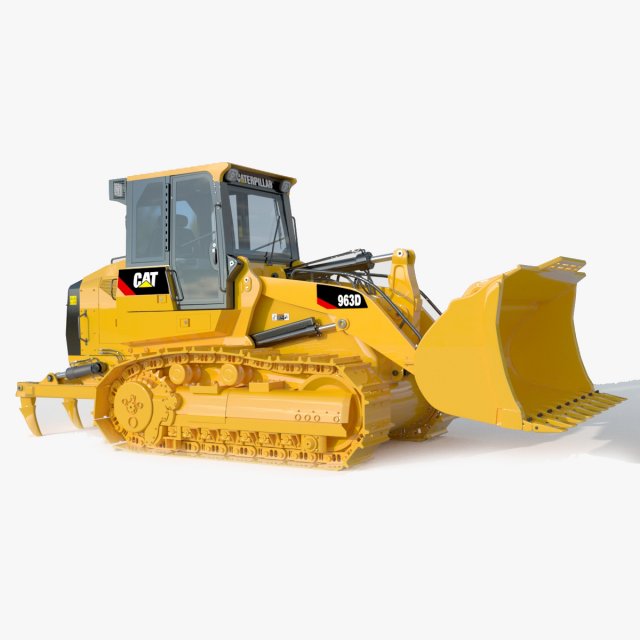 Caterpillar Crawler Loaders 963D 3D मॉडल .c4d .max .obj .3ds .fbx .stl .blend 