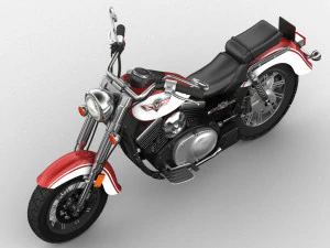 Kawasaki Vulcan Classic 1500 3D Model