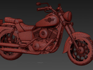 Kawasaki Vulcan Classic 1500 3D Model