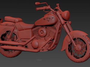Kawasaki Vulcan Classic 1500 3D Model
