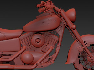 Kawasaki Vulcan Classic 1500 3D Model