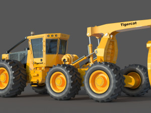 Tigercat Skidder Forestry Loader 635 E 3D मॉडल