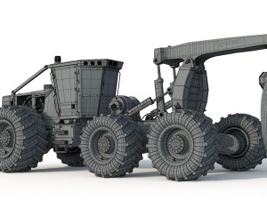 Tigercat Skidder Forestry Loader 635 E 3D मॉडल