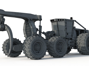 Tigercat Skidder Forestry Loader 635 E 3D मॉडल