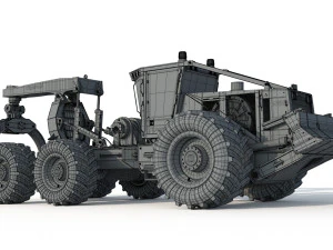 Cargador forestal Tigercat Skidder 635 E Modelo 3D
