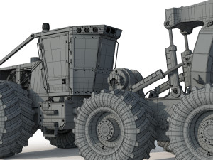 Tigercat Skidder Forestry Loader 635 E 3D मॉडल