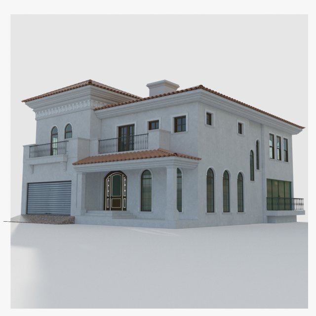 House castle Modelo 3D .c4d .max .obj .3ds .fbx .stl .blend 