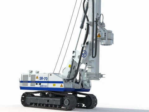 Soilmec SR 70 Drilling Rig 3D Model