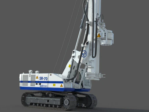 Soilmec SR 70 Drilling Rig 3D Model