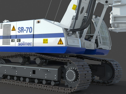 Soilmec SR 70 Drilling Rig 3D 모델