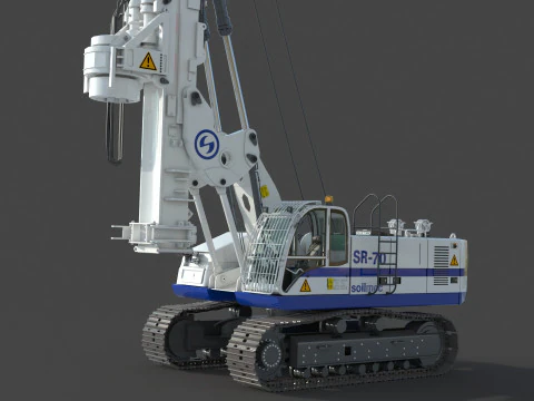 Soilmec SR 70 Drilling Rig 3D Model