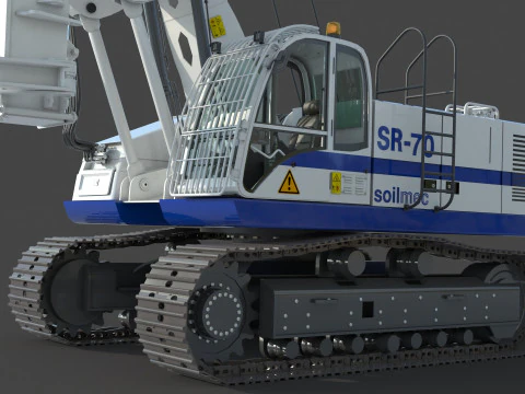 Soilmec SR 70 Drilling Rig 3D Model