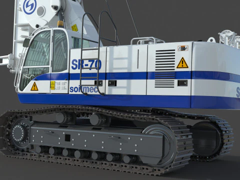 Soilmec SR 70 Drilling Rig 3D Model