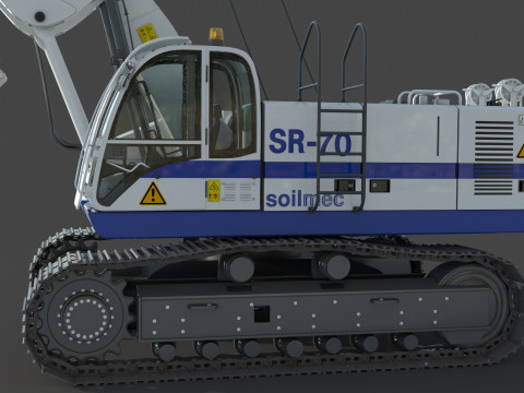 Soilmec SR 70 Drilling Rig 3D 모델
