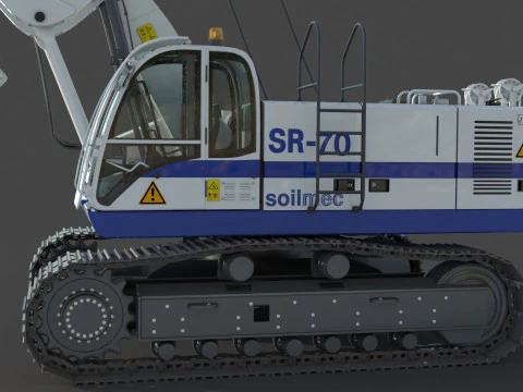 Soilmec SR 70 Drilling Rig 3D Model