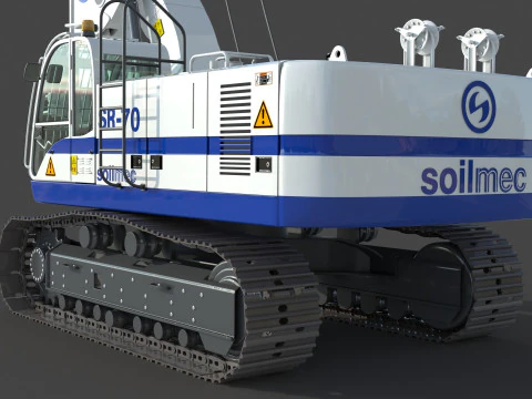 Soilmec SR 70 Drilling Rig 3D Model