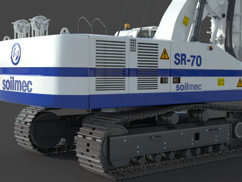 Soilmec SR 70 Drilling Rig 3D Model