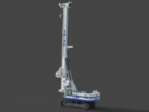 Soilmec SR 70 Drilling Rig 3D Model