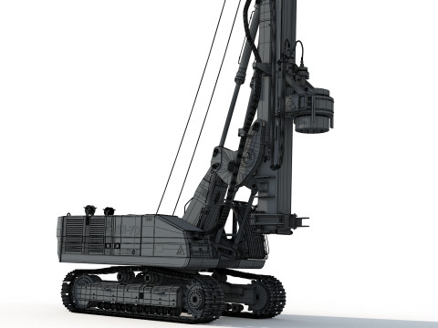 Soilmec SR 70 Drilling Rig 3D 모델