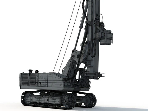 Soilmec SR 70 Drilling Rig 3D Model