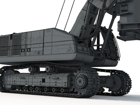 Soilmec SR 70 Drilling Rig 3D Model