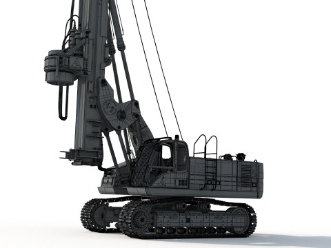 Soilmec SR 70 Drilling Rig 3D 모델