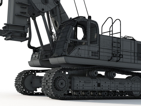 Soilmec SR 70 Drilling Rig 3D 모델