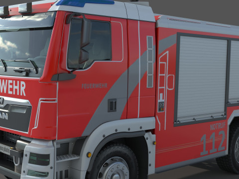 Florian Berlin TLF 4000 Model 3D
