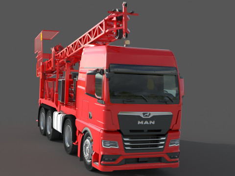 Man Sandvik Drill Modelo 3D