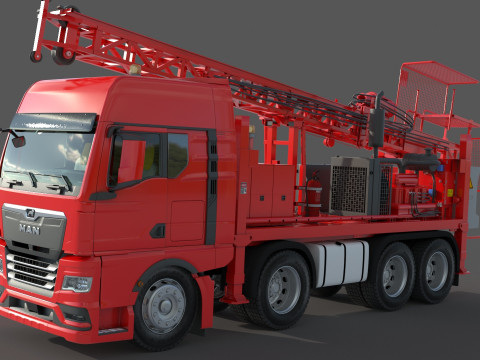 Man Sandvik Drill Modelo 3D