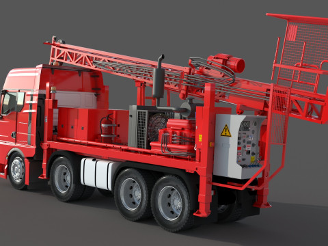 Man Sandvik Drill Modelo 3D