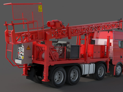 Man Sandvik Drill Modelo 3D